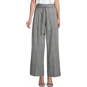 Laundry by Shelli Segal Glen Plaid Wide Leg Pants - NWT - Sz 6